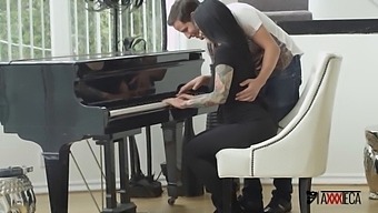 Jack Escobar, A Mexican Piano Instructor, Takes Advantage Of The Situation And Has Sex With Katrina Jade